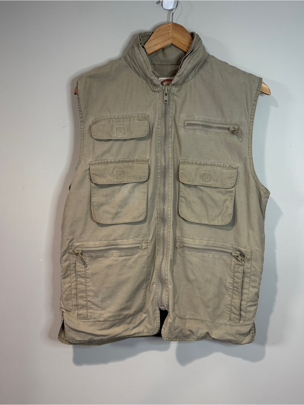Banana Republic Vintage Mill Valley Khaki Vest Utility Photographer Journalist M